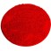 Lord Nelson Badeværelsesmåtte m/gummi på bagsiden - rund, rød