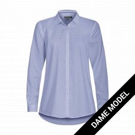 Klassisk dameskjorte "relaxed" style, lys blå