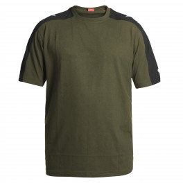 Galaxy T-shirt  modern fit, grøn/sort