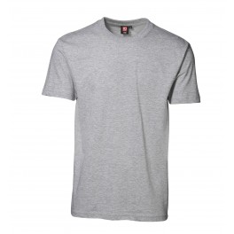 ID T-shirt T-TIME, 100% bomuld, grå