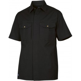 ProJob skjorte m/kort ærme, 100% bomuld, sort