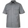 ProJob skjorte m/kort ærme, 100% bomuld, grå