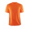 Craft Prime Tee, klassisk herre løbe t-shirt, orange