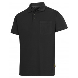 Snickers Polo shirt m/brystlomme, sort