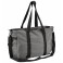 smart weekendtaske med bærehank og skulderstropper, grå