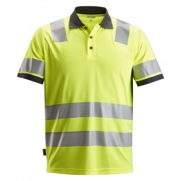 Snickers High-Vis Polo shirt m/refleks, klasse 2., gul