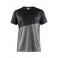 Craft T-shirt to-fravet i moderne design, grå/sort