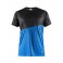Craft T-shirt to-farvet i moderne design, blå/sort