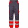F. Engel Safety arbejdsbukser to farvet, klasse 1., grå/rød