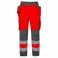 F. Engel Safety arbejdsbukser to farvet med hængelommer, klasse 2., rød/grå