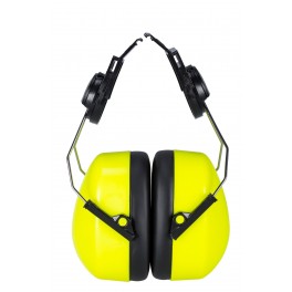 Clip-on høreværn til hjelm, gul