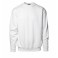 Klassisk sweatshirt med rund hals og børstet inderside, hvid